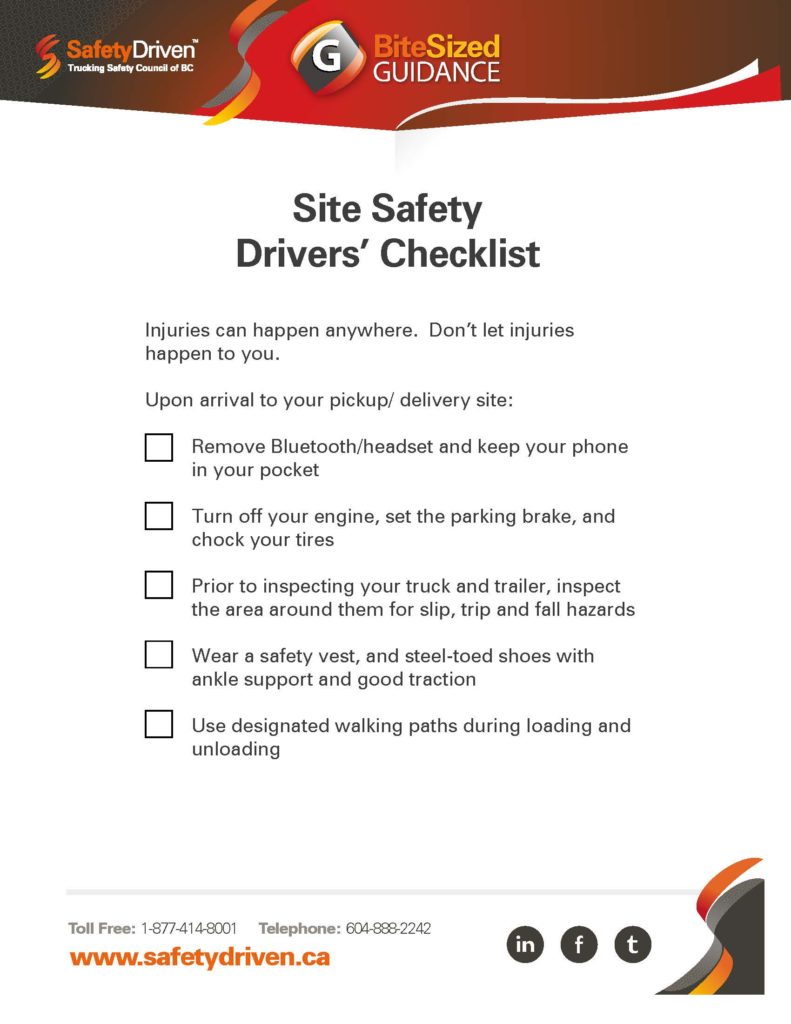 Site-Safety-Drivers-Checklist
